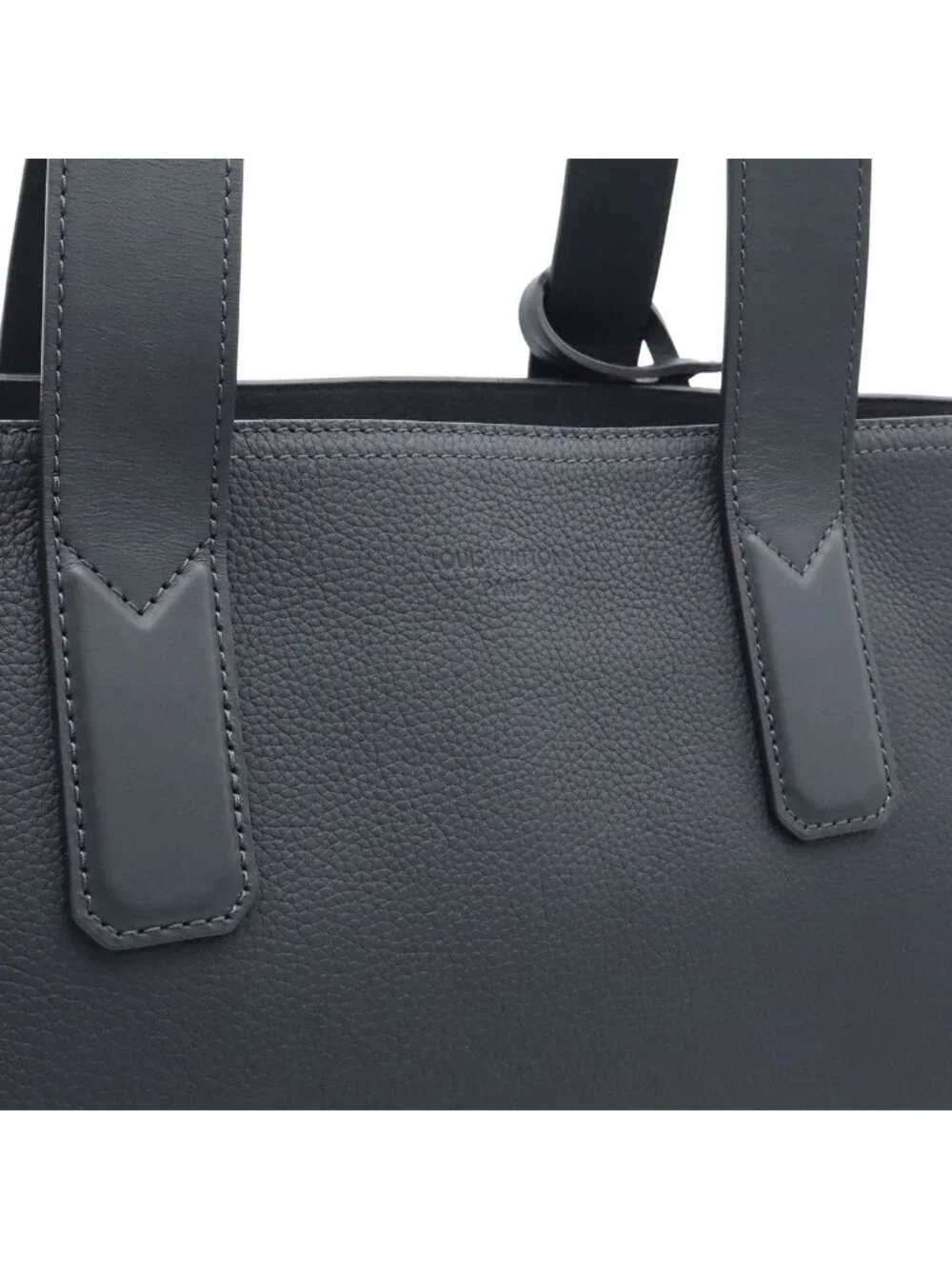 Louis Vuitton LV Aerogram Pilot Tote Shoulder Bag Leather Ink Blue